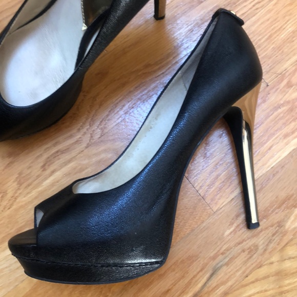 MICHAEL Michael Kors Black Peeptoe Platform heels - Picture 8 of 10